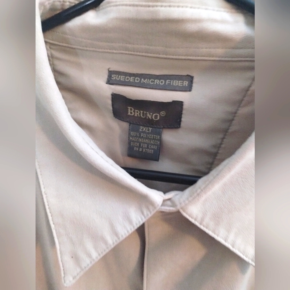 Bruno suede button down shirt